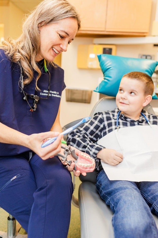 Becky-Hygienist with patient